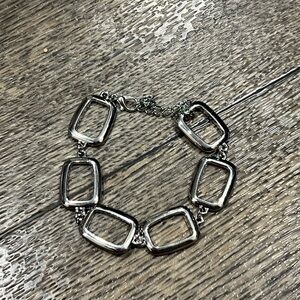 Paparazzi Silver Geometric Bracelet